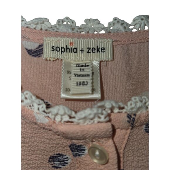 Sophia + Zeke Pink Polka Dot Dress – Girls Size 12 - Picture 5 of 9